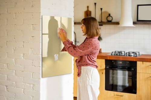Tableau mural en verre effaçable pour résoudre le désordre des notes et photos - 2