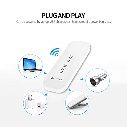 Andoer Mini roteador USB 4G WiFi portátil 100M Mini USB WiFi Dongle de alta velocidade Plug and Play