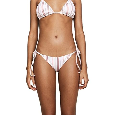 Eberjey Women's Patio Stripes Sadie Bikini Bottom, Fiesta, Small Cover
