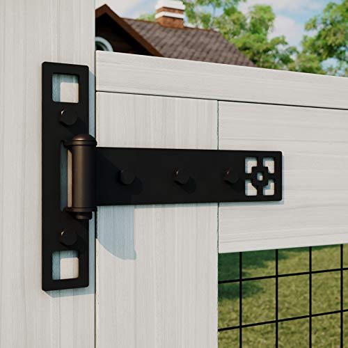 Craftsman Gate Kit N109-316 With Gate Latch, Gate Hinges, And Gate Pull By National Hardware, Black #TOP7