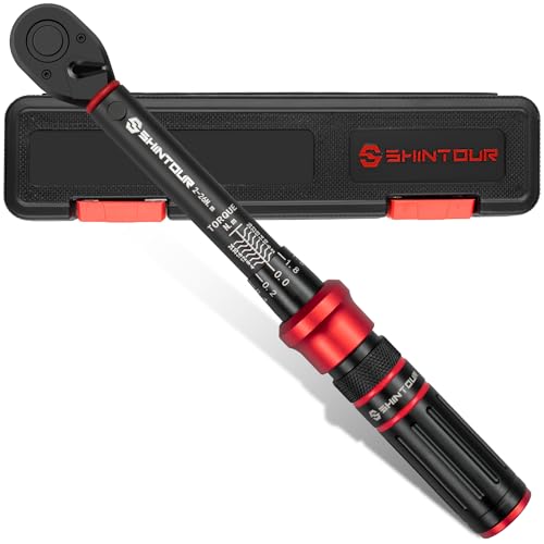 SHINTOUR 1/4 Drive Small Click Torque Wrench 2-26Nm for Bike Motocycle DIY