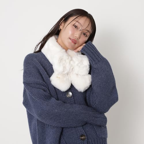 Paul & Joe マフラームーンバット フェイクファー マフラー レディース リボン 46091 の商品画像 4