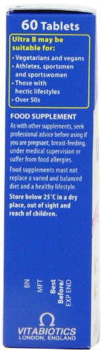 Ultra Vitamin B-Complex Tablets - Pack Of 60 Tablets #TOP3