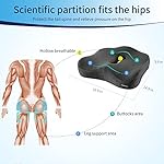 Memory Foam Seat Chair Cushion for Relieves Back Sciatica Pain Tailbone Pain Coccyx Degenerating Disc Orthopedic Osteoarthritis Prostate Cushion Low Back Pain Cushion Hip Shaping (Dark Gray) - Image 4