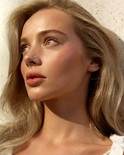 Zzhdcc Nose Ring 925 Sterling Silver Nose Rings L Shaped Nose Piercings 20G Multi Color Opal Cz Nose Studs For Women Nostril Lip Cartilage Body Jewelry 5Pcs 1.5Mm #TOP4