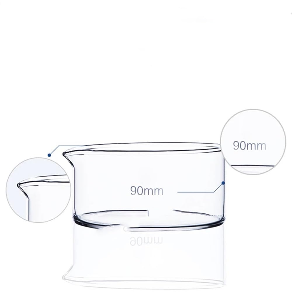 1 récipient en verre borosilicaté de laboratoire haute température(180mm)