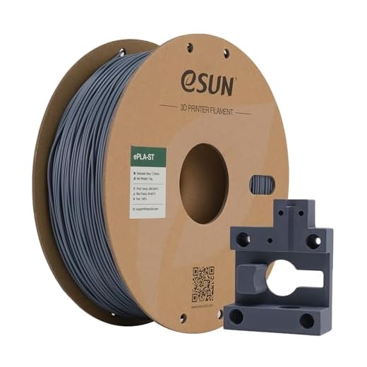 eSUN Super Seghet PLA Glödtråd 1.75mm, PLA-ST 3D-skrivarfilament, Dimensionell Noggrannhet +/- 0.05mm, 1KG (2.2 LBS) Spole 3D-tryckmaterial för 3D-skrivare, Grå