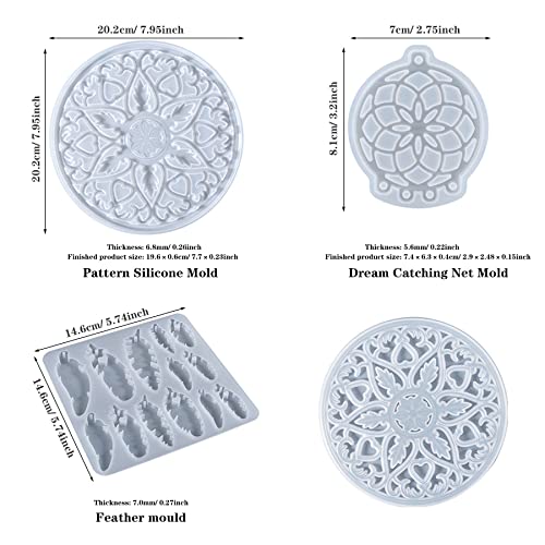Moldes de resina para joyería Woohome y accesorios de silicona duraderos y flexibles 4