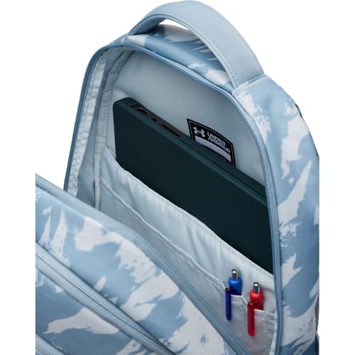 Image of Under Armour Unisex Hustle 6.0 Backpack, (034) Blue Fog / / White, One Size Fits Most