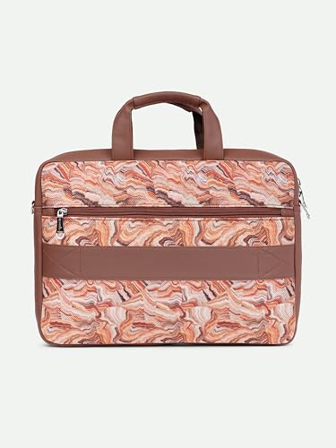 Image of ZOUK Arin Laptop Bag | Slim & Stylish Laptop Bag for Women Office Use | Fits 15.6+ Inch Laptop | Padded Compartment Fits up to 17 Inch Laptop | Water-Resistant | Lightweight