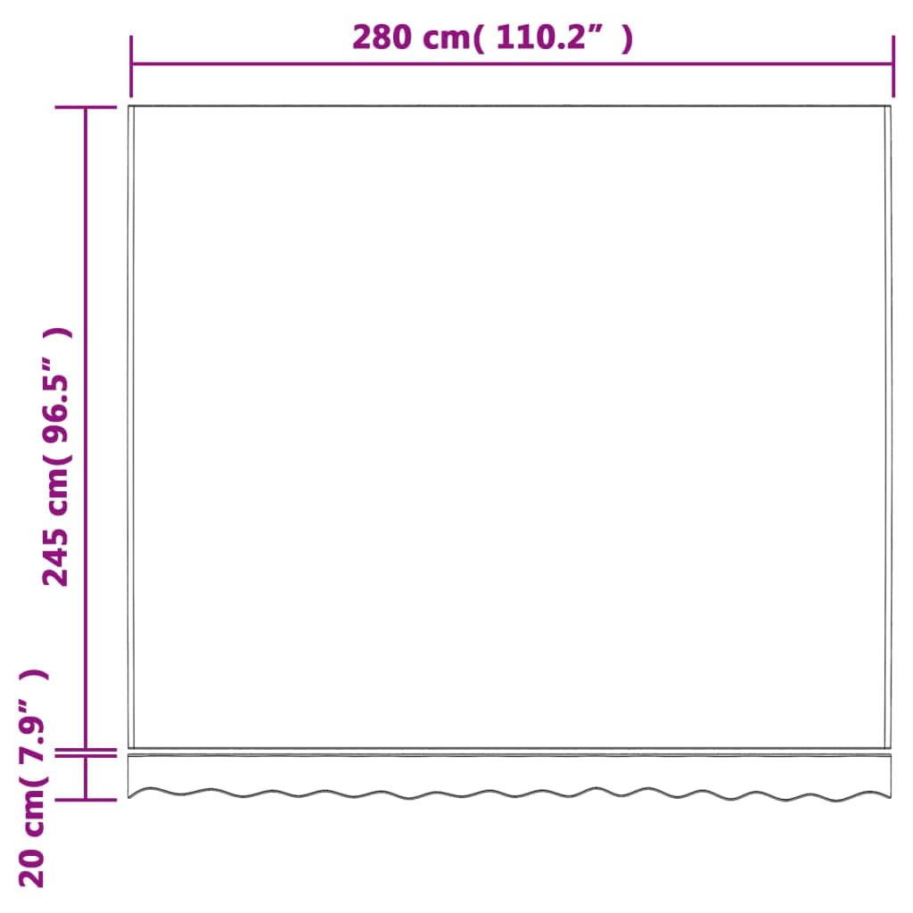 ShGaxin Tkanina zamienna markizy Czerwone i białe paski 3x2,5 m, Wymienny żagiel przeciwsłoneczny, Zapasowy baldachim, Markiza zamienna do markizy, części zamienne do markiz - 367714