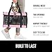 GORILLA GRIP Cat Carrier Travel Bag Up to 15 Lbs, Soft Collapsible Small Dog Carriers, Top and Side Entry Breathable Mesh, Grip Feet on Underside, Cozy Washable Waterproof Pad, Portable Kennel, Pink