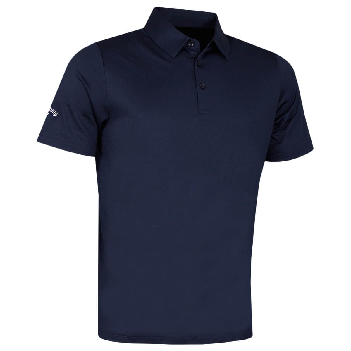 Callaway Golf Mens Swingtech Solid Polo Shirt - Peacoat - S