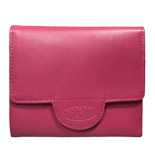 Image of Big Skinny Women's Trixie Leather Tri-Fold Slim Wallet, Holds Up to 30 Cards