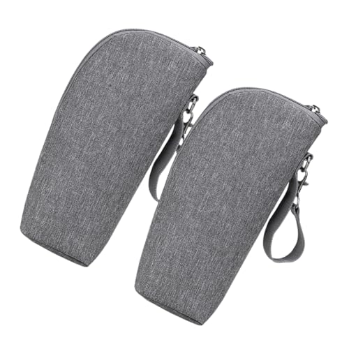 ifundom 2pcs Insulated Milk Bottle Bags for Portable Thermal Storage Organizers Water Resistant Bottles Holder Lightweight Secure Zipper Convenient for Outings