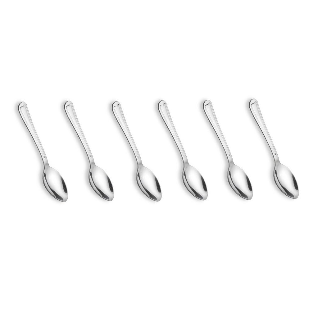 Crystal Stainless Steel Tea Spoon Set - Set of 6 -9