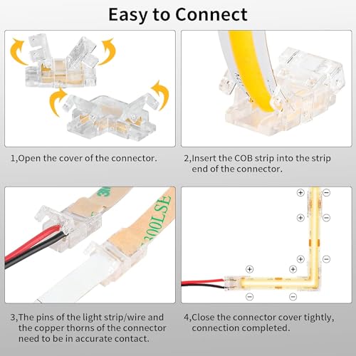ENQIMAOYI 2 Pin 8mm Mini COB LED Strip Connectors - Image 3