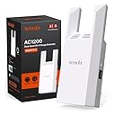 Tenda A18 Pro Ripetitore Wi-Fi Dual Band AC1200 Mbps, Funzionalità Extender e Access Point 5GHz/2.4GHz con Porta Gigabit LAN, LED Segnale Intelligente, Pulsante WPS, Sicurezza WPA2, Controllo via App