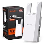 Tenda AC1200 WiFi Extender with Gigabit Ethernet Port, Dual Band 867Mbps 5GHz/300Mbps 2.4GHz, WiFi Extender Signal Booster for Home, WiFi Range Extender Covers up to 1500 sq.ft & 30 Devices (A18Pro)