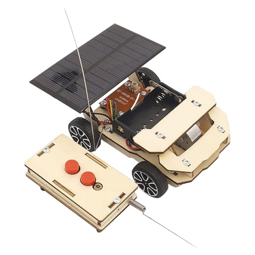 ibasenice Juguete Solar Coche De Control Remoto para Niños Sin Batería Vehículo Educativo De Energía Renovable para...