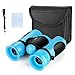 Binocolo per bambini, Dawdix Telescopio per bambini blu 8x21, Regali Bambina con corda e valigia 4 5 6 7 8 9 10 Regali di Compleanno e pasqua per ragazzi e ragazze, giocattoli d'avventura