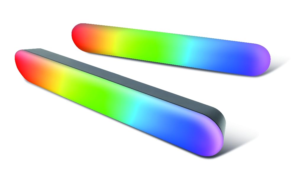 Konix Drakkar Barre di illuminazione gaming LED Flame - Illuminazione RGBIC - Sincronizzazione musicale - Integrazione domotica Tuya - Altezza 30 cm