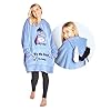 Disney Übergroße Hoodie Decke Damen Stitch Oversized Kapuzenpullover Madchen (Blau Eeyore)