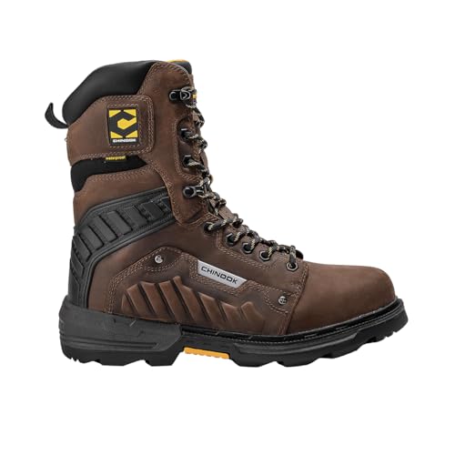 Scorpion 9” Plain Toe Waterproof Work Boot – Brown