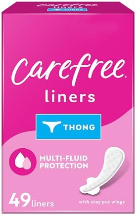 Carefree Thong Regular 49 Count Unscented Liner