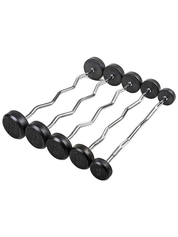 Bilanciere Palestra Precaricato Curl Bar EZ Peso Fisso DA 10 A 50KG - BodyBuilding DISCHI MANUBRI