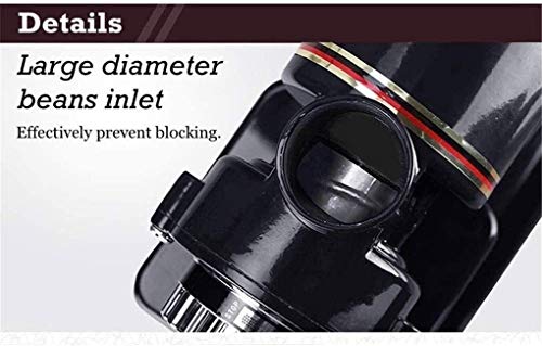 ZOUSHUAIDEDIAN Kaffeemühle, konische Grat-Mühlen-Mühle mit 8 Schleifeinstellungen von Ultra-fein bis grob, for… – Bild 4