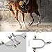 KUIDAMOS Spurs for Boots Men, 1Pair Stainless Steel Horse Spurs Western Style Spur with Hand Carved Decor Silver Spurs for Boots Women Retro Brown Spurs for Equestrian Training, Competition