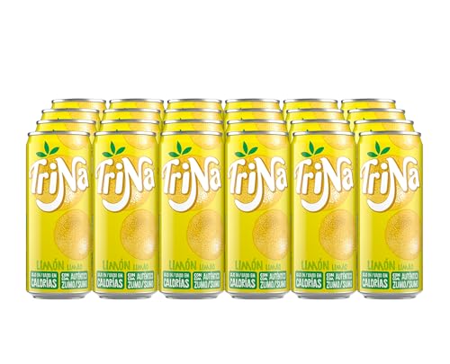 Trina Limón, Refresco Bajo en Calorías, Bebida Sin Gas - Lata, Pack 24 x 33 cl
