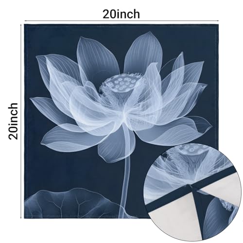 Servilletas de Tela Flor Lotus Pack x4 20x20 pulg miniatura 2