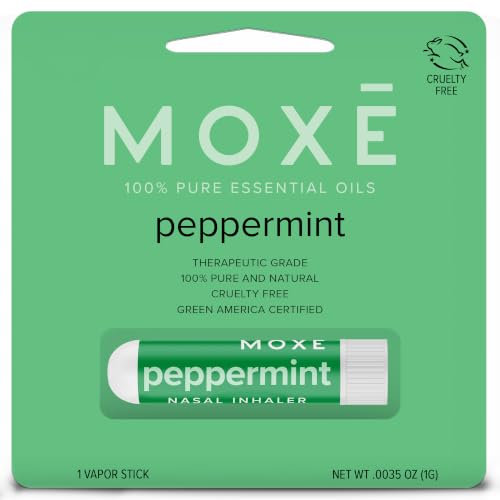 Image of MOXĒ Peppermint Essential Oil Nasal Inhaler Stick, Cooling & Refreshing 1PK