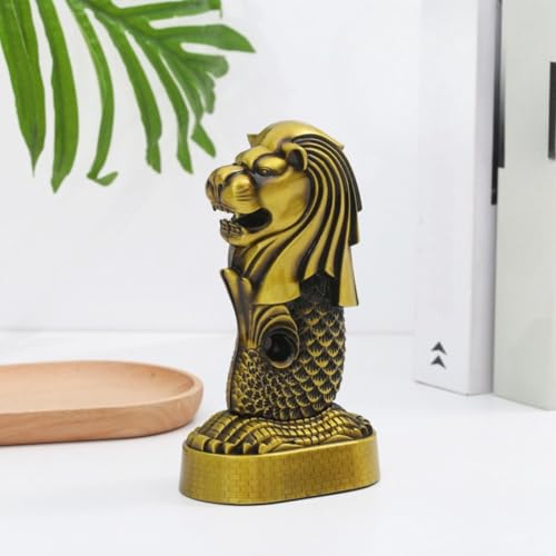 Image of SATYAM KRAFT 1 Pcs Singapore World Famous Building for Wedding Decorative Showpeice Idol for Home Decor, Living Room, Gifts, Desk Decor, Stand Holder, Office Desk, Tabletop (The Merlion)