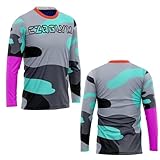 CZQGLYM Camiseta MTB para Hombre, Camiseta para Descenso, Camiseta De Manga Larga para Hombre, Ropa De Motocross De Verano, Ciclismo Transpirable De Secado Rápido (XL,TYP-5)