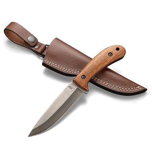 Bushcraft Knife - 9-Inch Scandi EDC Knife, S30V...