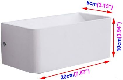 10W Pure White LED Indoor Wall Mounted Decorative Light Fixture Up/Down Lamp White