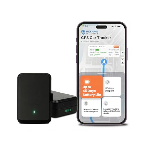 Brickhouse Security EON Odyssey GPS Tracker for Vehicles & Assets Long Battery Life Tracker with Magnetic Mount Tamper Alerts Geofencing & Real-Time Tracking Weatherproof Subscription Required