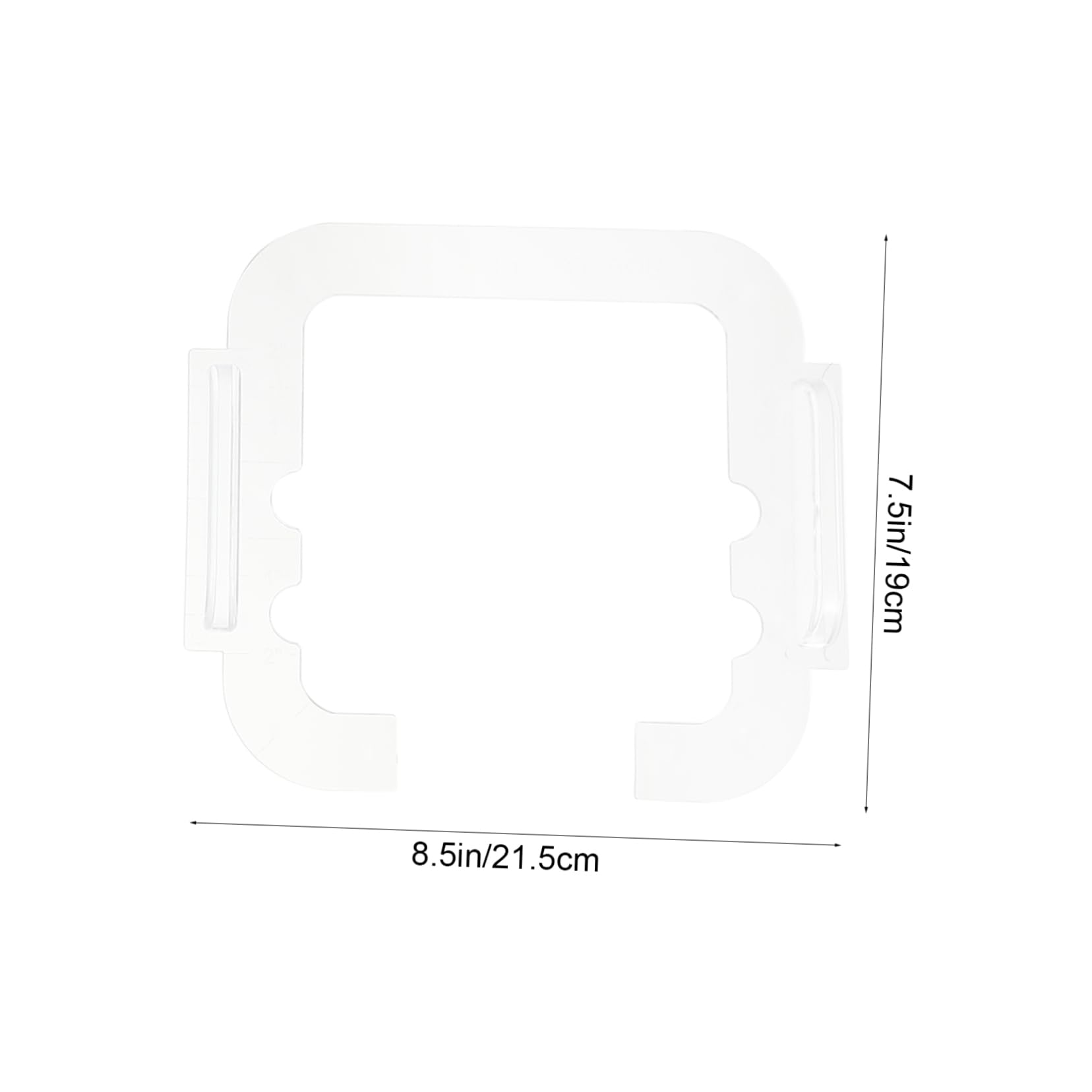 Righello Patchwork in Acrilico Bianco 7 Pezzi per Quilting | Disegni a Splicing, per Cuciture Macchina e Mano Libera, per Quilt e Progetti Tessili