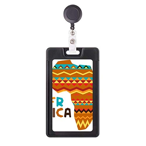 Porte-badge rétractable Afrique motif rayures pour exprimer votre identité