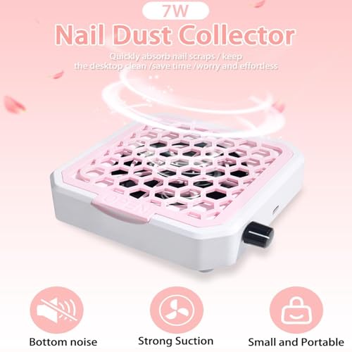 Extracteur de poussière à ongles mini et silencieux pour manucure à la maison - 5