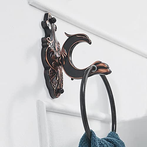 Serviette murale en laiton et support de rangement pour salle de bain - 6