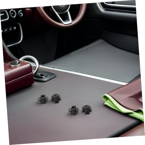 Clips de fijación para radar de coche: pack de 20 soportes de plástico negro resistentes 7