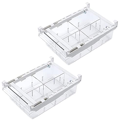 Vershouddoos koelkast lade pull-out koelkast organizer bin keuken pullable huisdier opbergdoos container met 4 verdeelde… - Image 6