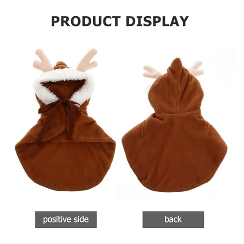 Capa de Disfraz Navideño para Perros Talla XS Marrón miniatura 5