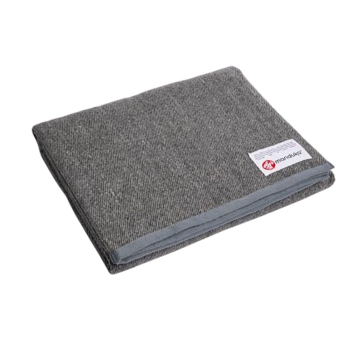 Manduka Recycled Wool Blanket Sediment