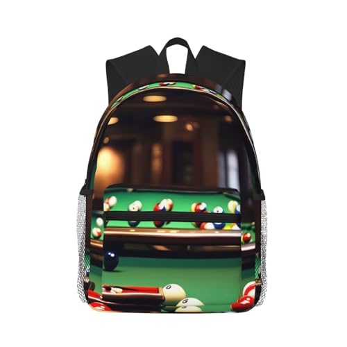 Sac à dos pour ordinateur portable 15,7 pouces EdWal noir imprimé billard homme