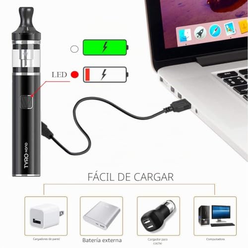 Miniatura 4 de Vaptio Tyro Nano Kit 30w Todo En Uno Vape Pen Cigarrillo Electrónico Vape Starter Kit No E Liquid No Nicotine Negro